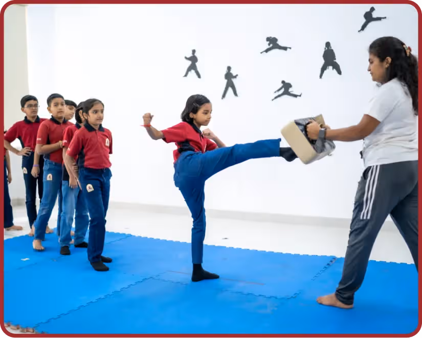 Students at Orchids The International School, Korattur